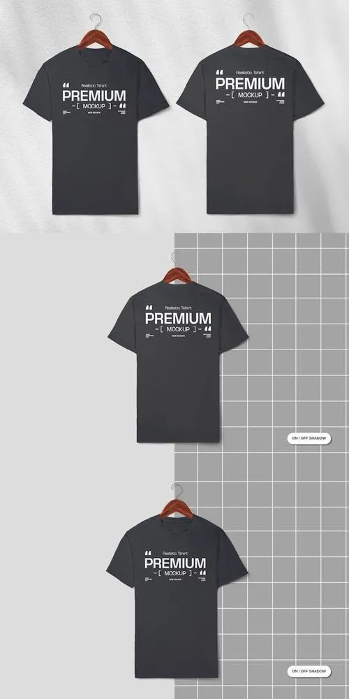 Hanging Premium Tshirt Mockup 4KBFXBR