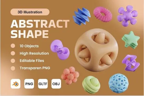 Abstract Shapes 3D Icon V.3 5Q36AC7