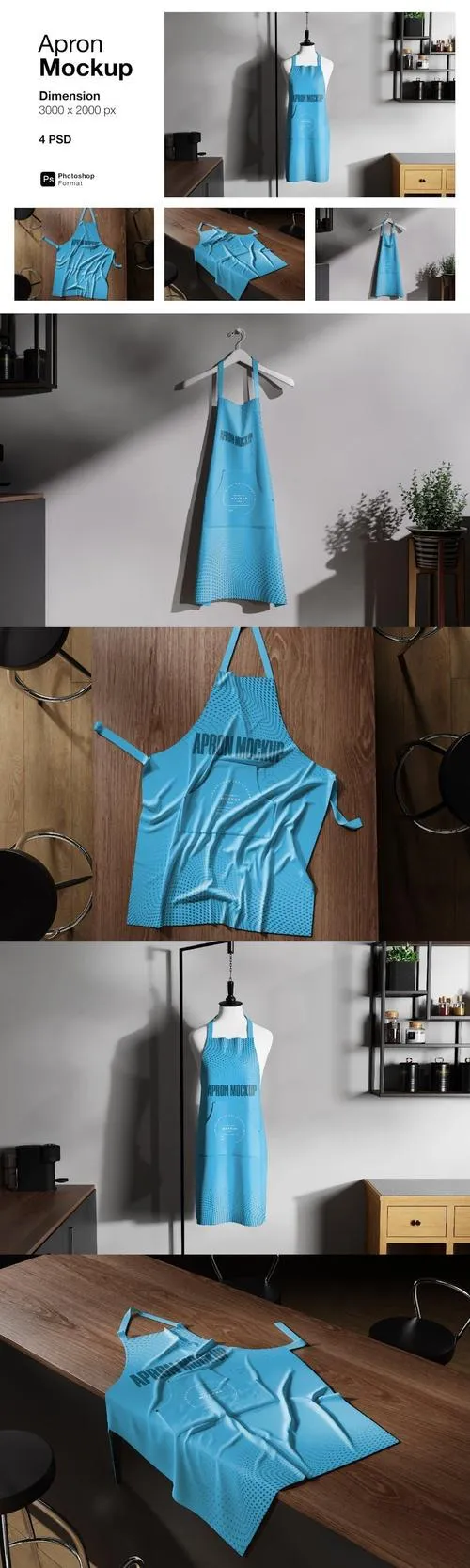 Apron Mockup Template 8Z75VRD