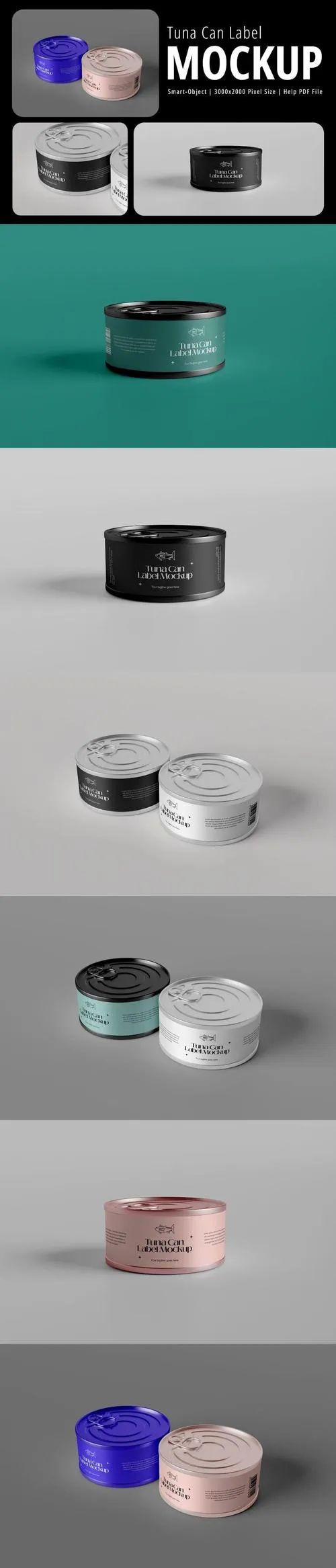 Tuna Can Label Mockup JCKJB79