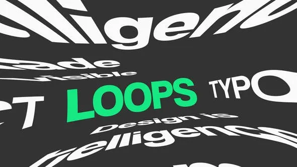 Abstract Typography Loops 52375220 Videohive