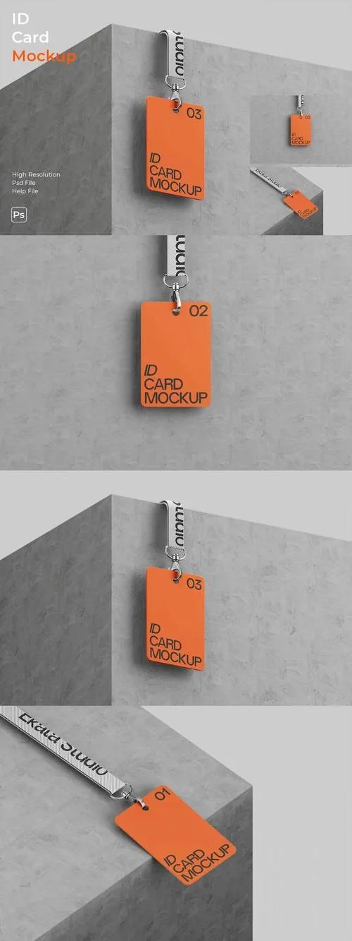 ID Card Mockup 97NYDHX