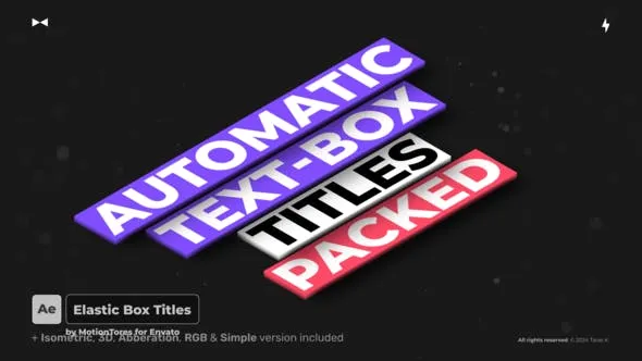 Elastic Box Titles  AE 52346127 Videohive