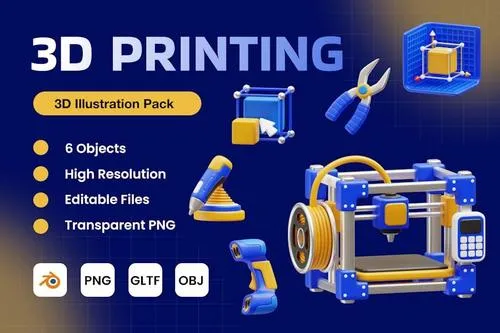 3D Printing 3D Icons G66PJ4Q