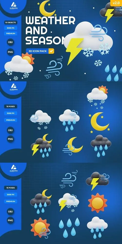 Weather And Season 3D Icon XU69BVU