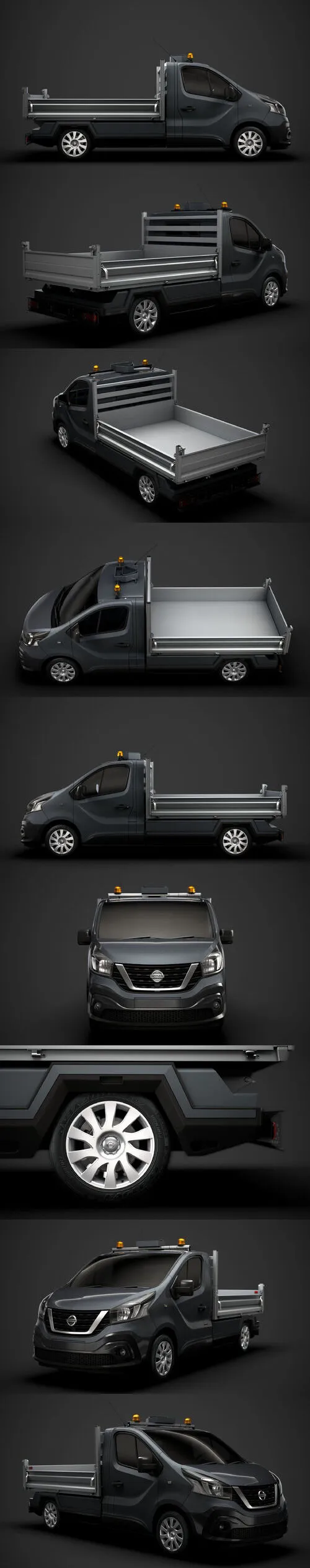 Nissan NV300 Tipper 2020 3D Model