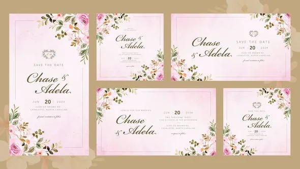 Sprigs Wedding Invitation 52511007 Videohive