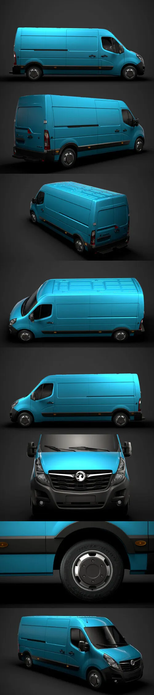 Vauxhall Movano L3H2 Van 2020 3D Model