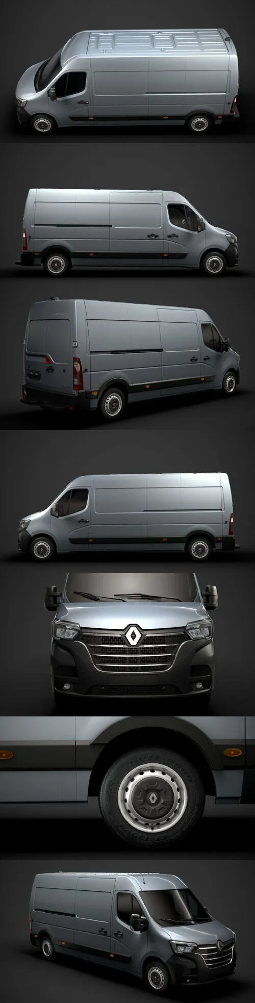 Renault Master L3H2 Van 2020 3D Model