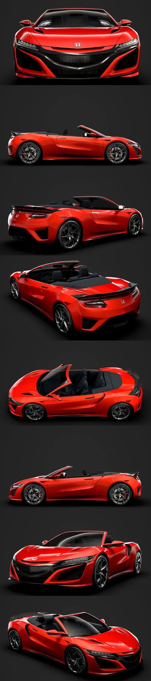 Honda NSX Cabrio 2020 3D Model