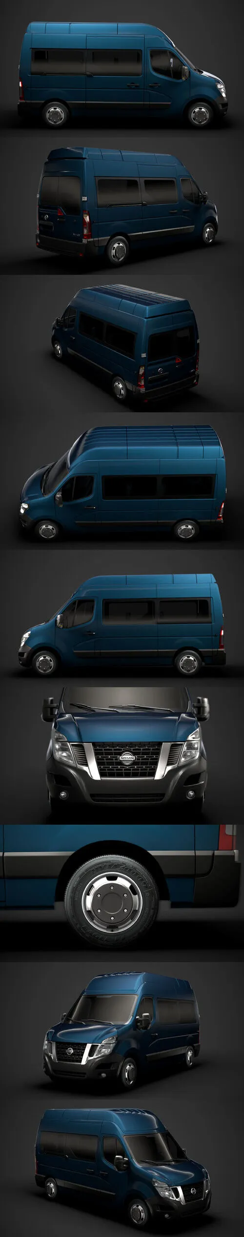 Nissan NV 400 L2H3 Minibus 2020 3D Model