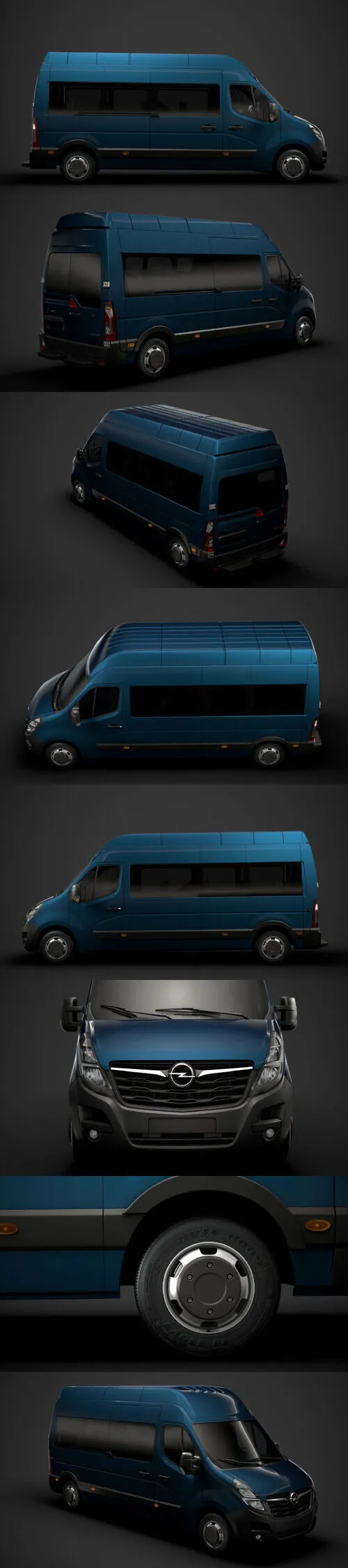 Opel Movano L3H3 Minibus 2020 3D Model