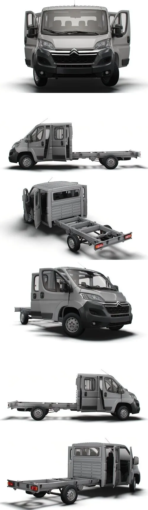 Citroen Jumper Chassis Truck CrCab 4035WBXL HQInterior 2023 Model