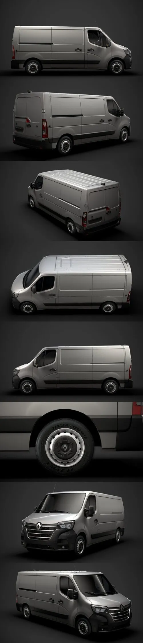 Renault Master L2H1 Van 2020 3D Model