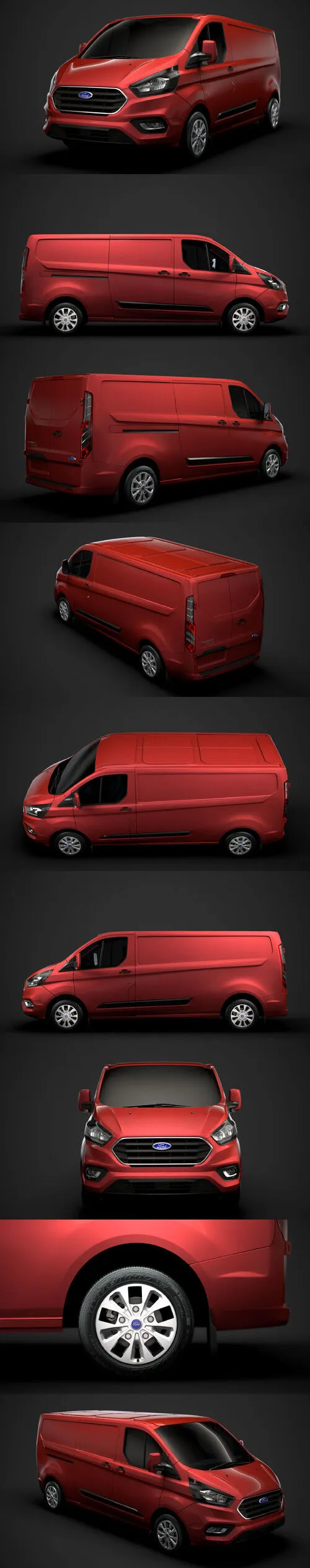 Ford Transit Custom L2H1 2020 3D Model