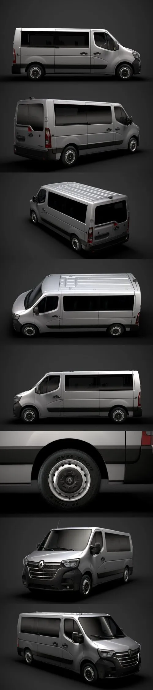 Renault Master L2H1 WindowVan 2020 3D Model