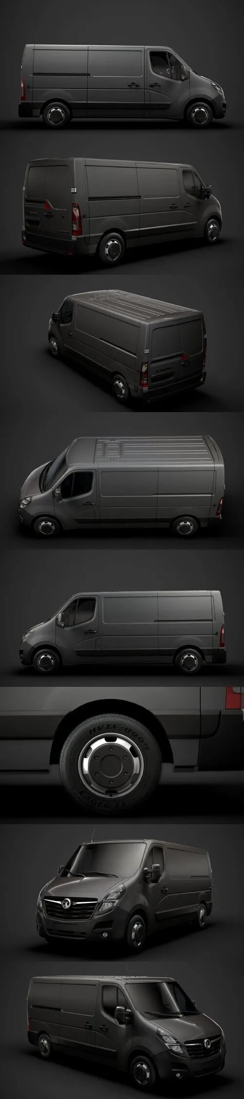 Vauxhall Movano L2H1 Van 2020 3D Model