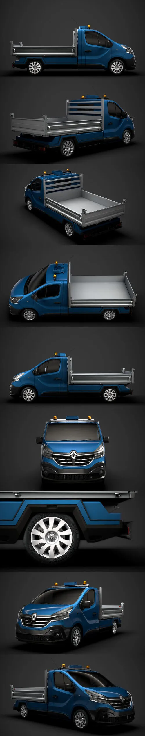 Renault Trafic Tipper 2020 3D Model