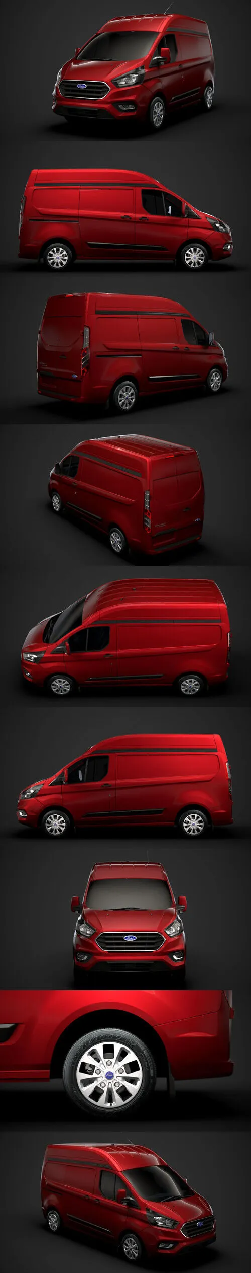 Ford Transit Custom L1H2 2020 3D Model