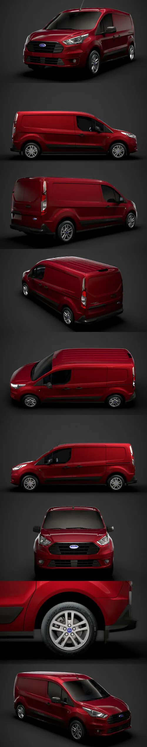 Ford Transit Connect LWB 2020 3D Model