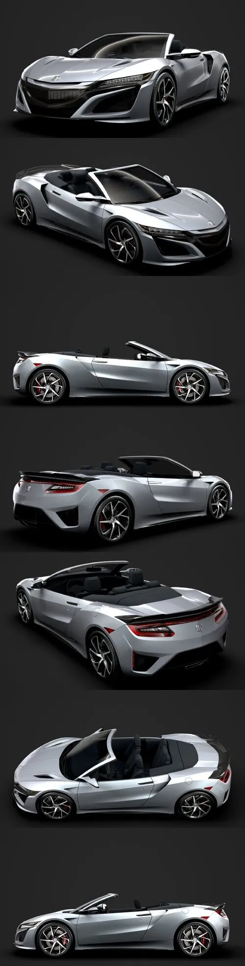 Acura NSX Cabrio 2020 3D Model