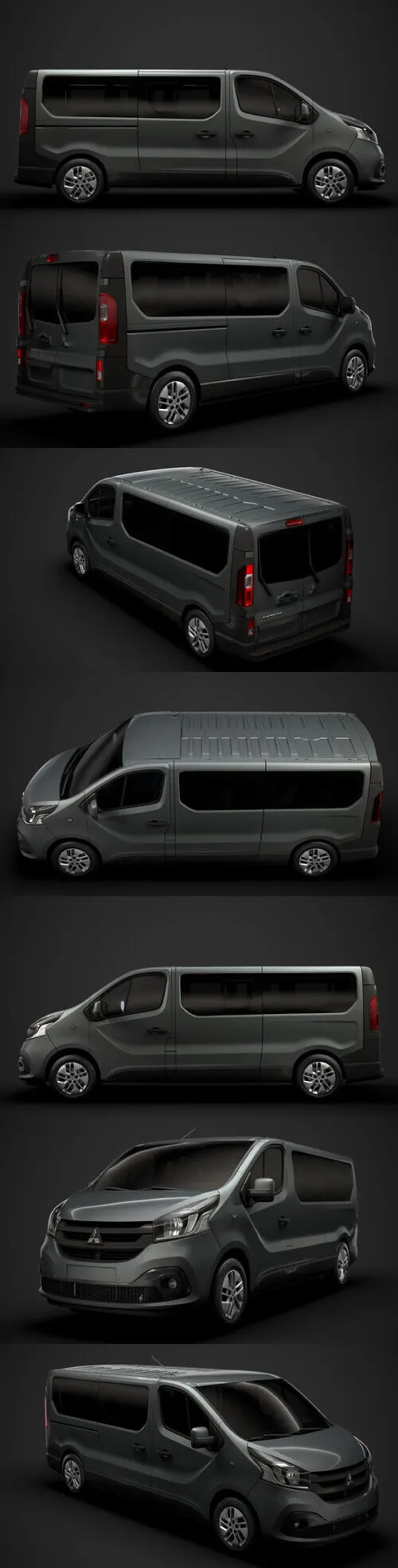 Mitsubishi Express Minibus LWB 2020 3D Model