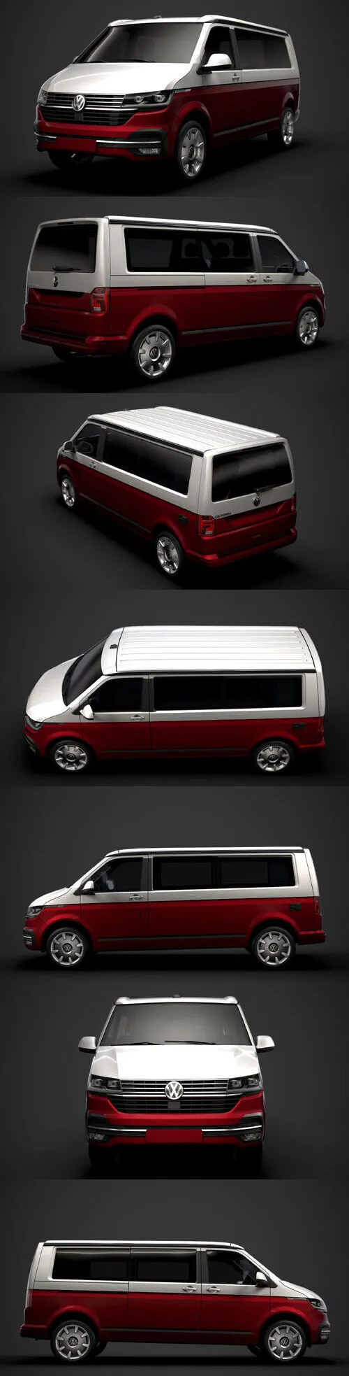 VW California LWB T6 1 2020 3D Model