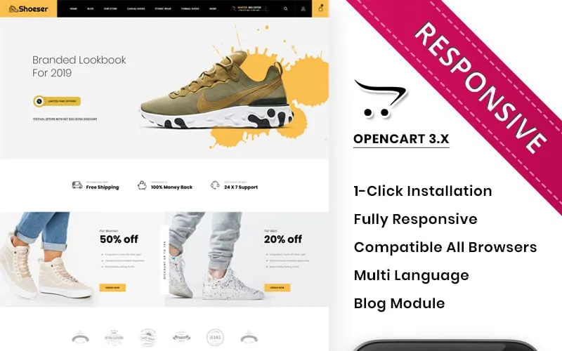Shoeser - The Ultimate Shoe Store OpenCart Template