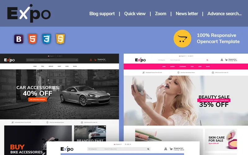 Expo - Multipurpose OpenCart Template