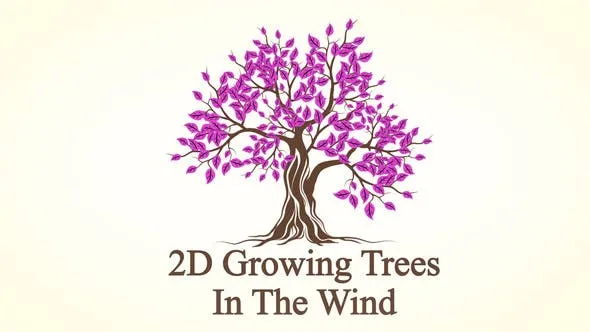 2D Growing Trees In The Wind 53543282