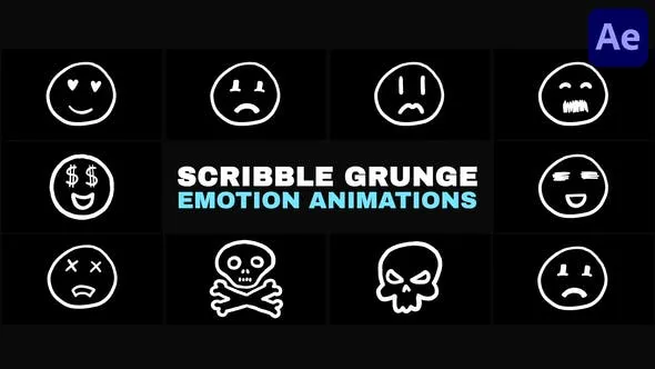 Minimal Scribble Grunge Emotion Animations