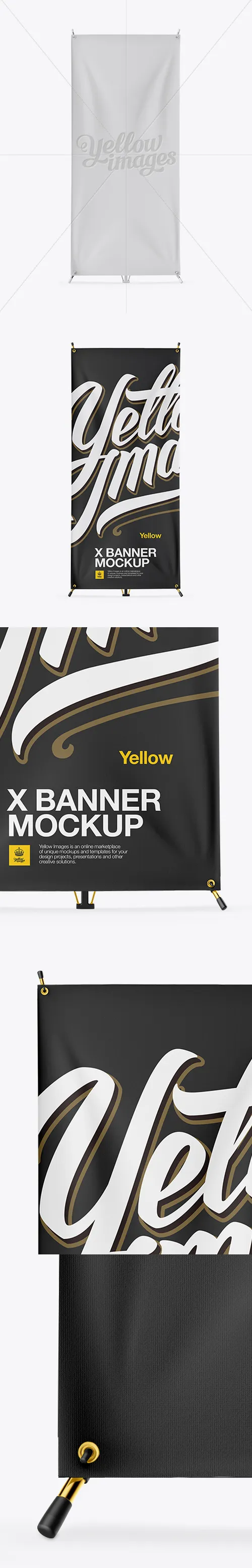 X Banner Mockup - Front View 15668