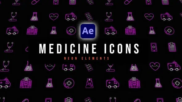 Medicine Neon Icons 53564280