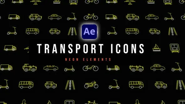 Transport Neon Icons 53564340