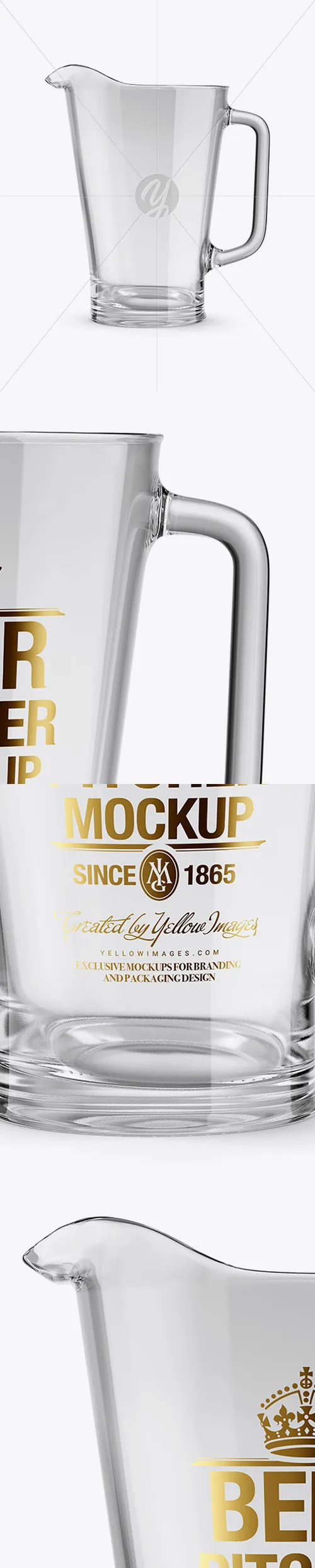 Empty Glass Pitcher Mockup 24020