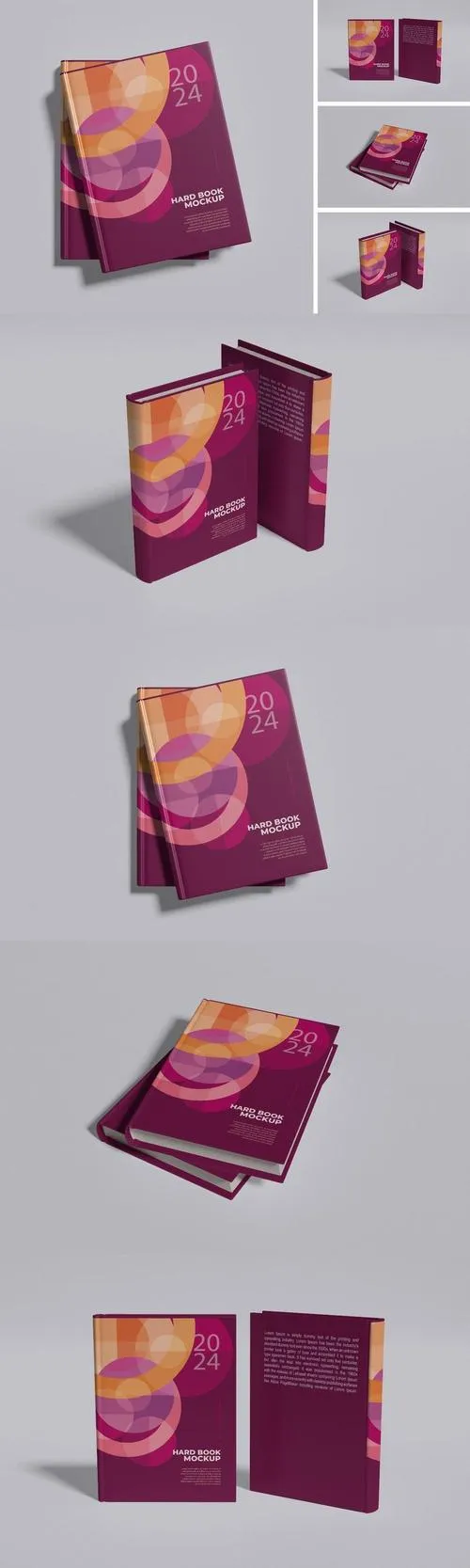 Hard Cover Book Mockup STM4EF7