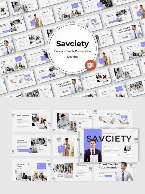 Savciety - Company Profile Powerpoint ZQ2JY8T