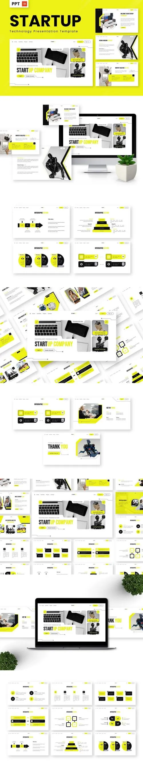 Startup - Technology Powerpoint Templates