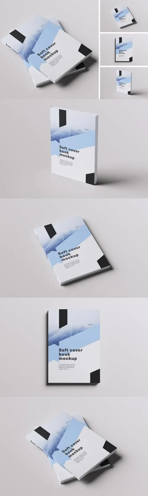 Soft Cover Book Mockup QV533BR