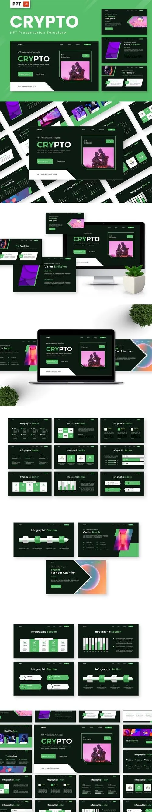 Crypto - NFT Powerpoint Templates P5GVE7H