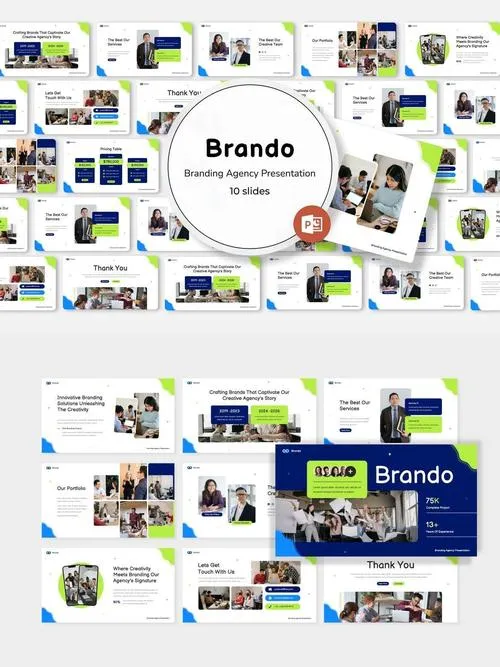 Brando - Branding Agency Powerpoint 5NSELGV