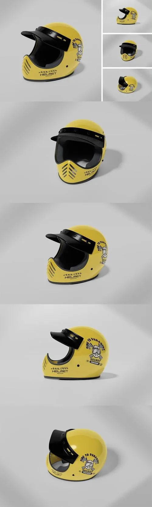 Motorcycle Helmet Mockup S2BHPTW