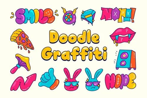 Doodle Graffiti Illustrations