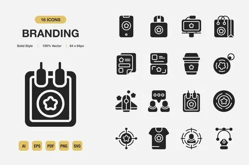 Branding Solid Icons