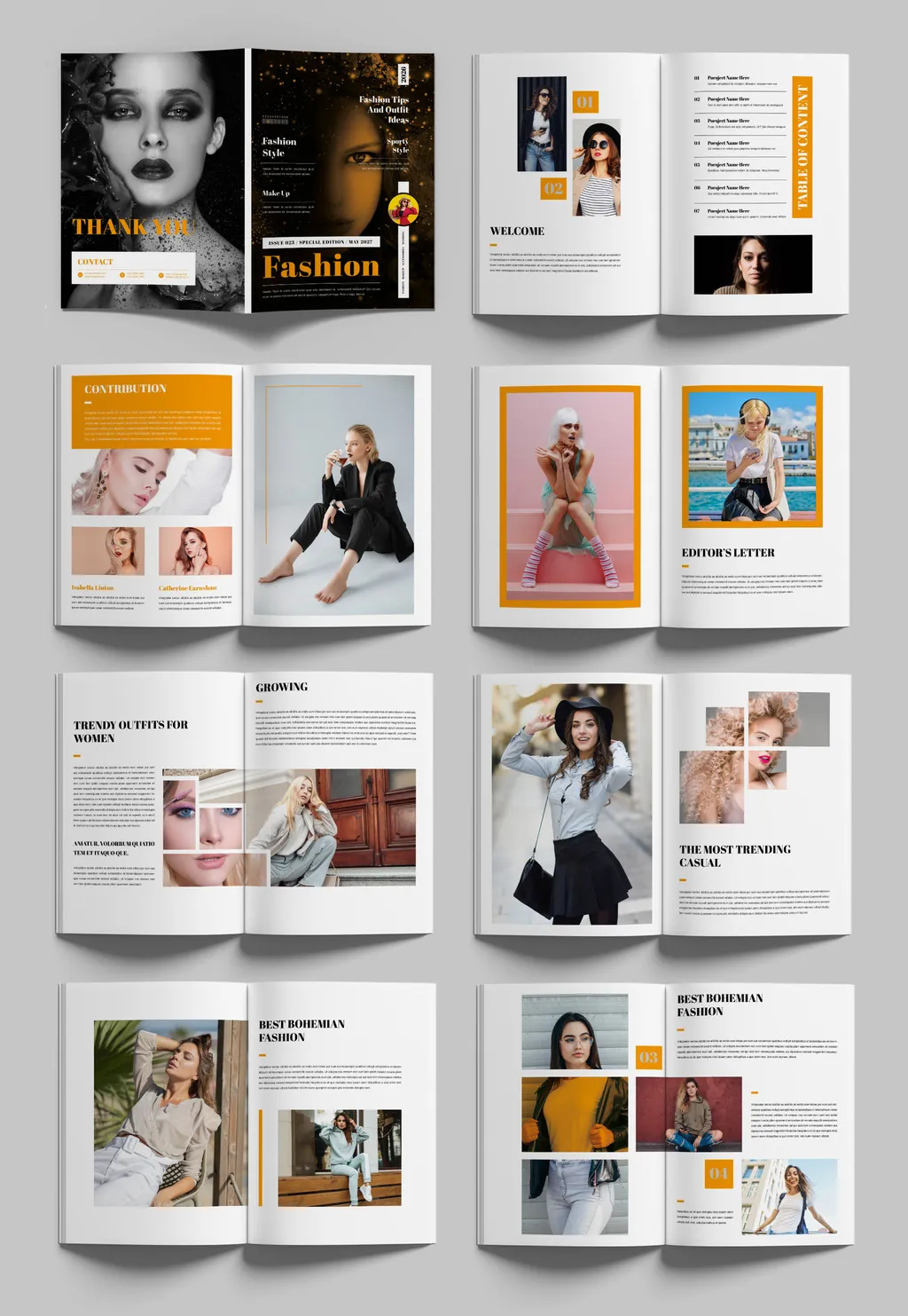 Fashion Magazine Template 767334040