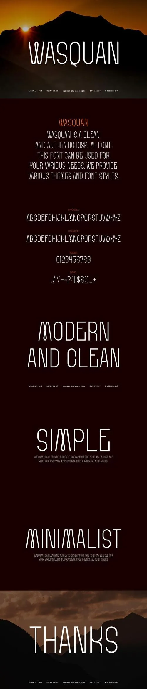 Wasquan - Minimal & Clean Font X8WQ5TE