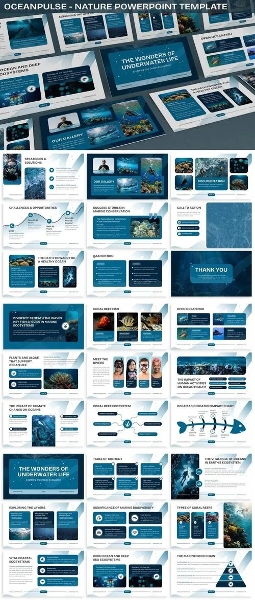 Oceanpulse - Nature Powerpoint Template NW3SR5G