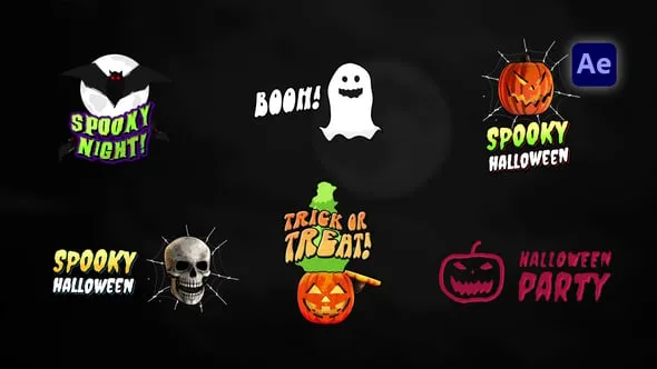 Halloween Spooky Titles Pack 54603326 Videohive