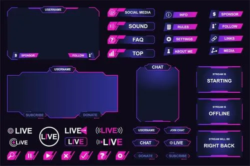 Twitch Streaming User Interface J9Q7SPQ