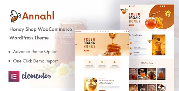 Annahl - Organic & Honey Shop WordPress Theme 37116835